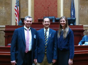 Rick Anderson and Andalyn Hall Visit the House Floor