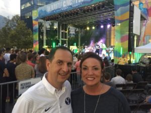 Rep. Thurston with Mayor Kaufusi at Rooftop Concert