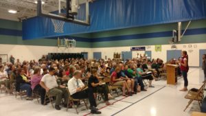 Community meeting about fire preparedness