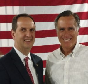 Candidates Norm Thurston & Mitt Romney