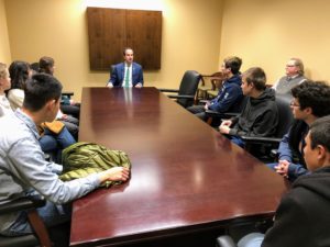 Meeting with Timpview Students