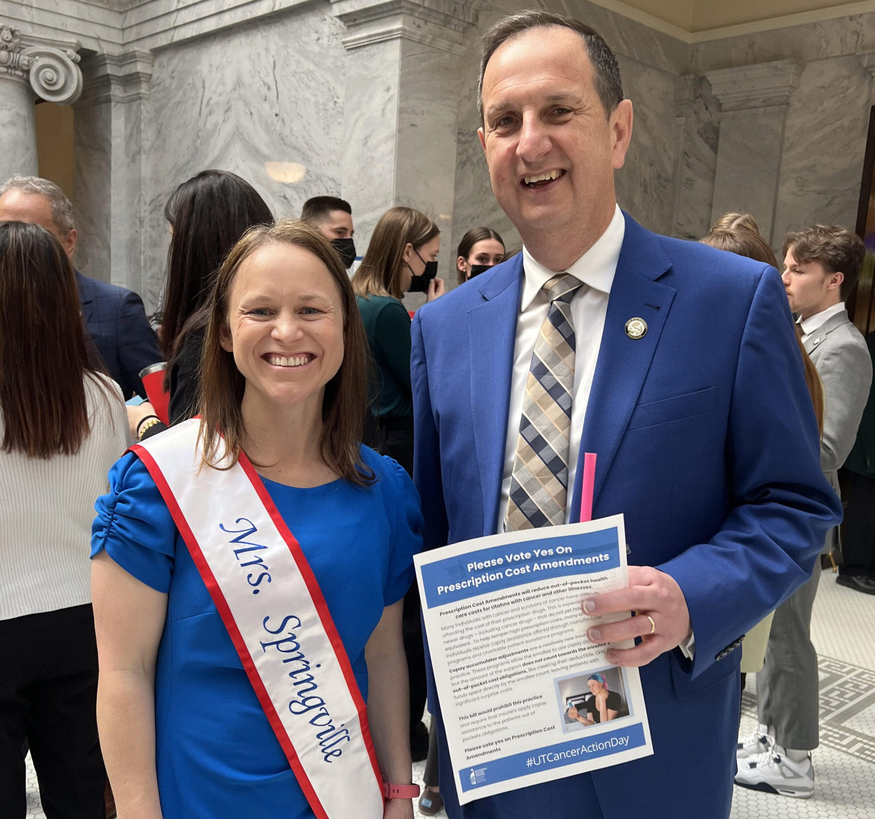 Rep. Thurston with Mrs. Springville