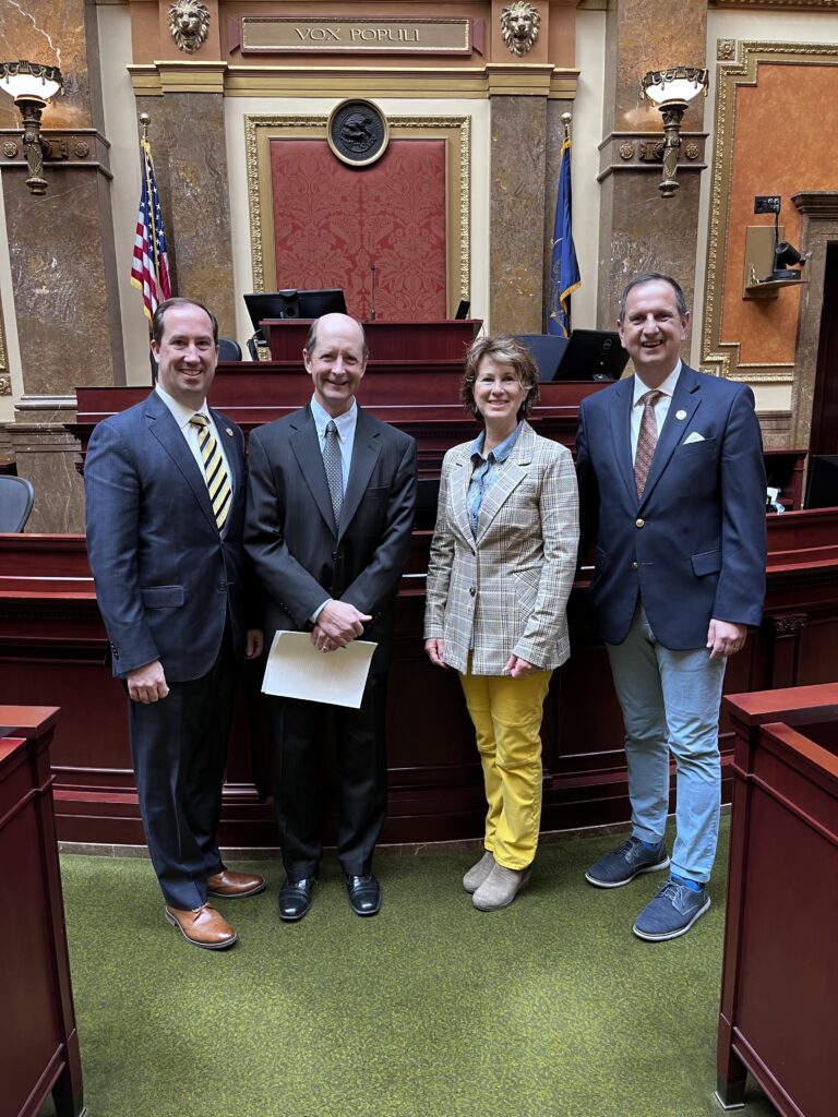 Mayor Packard and Liz Crandall with Reps. Whyte and Thurston