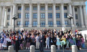 Students from Westside Elementary