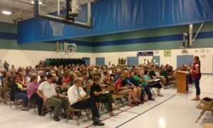 Community meeting about fire preparedness