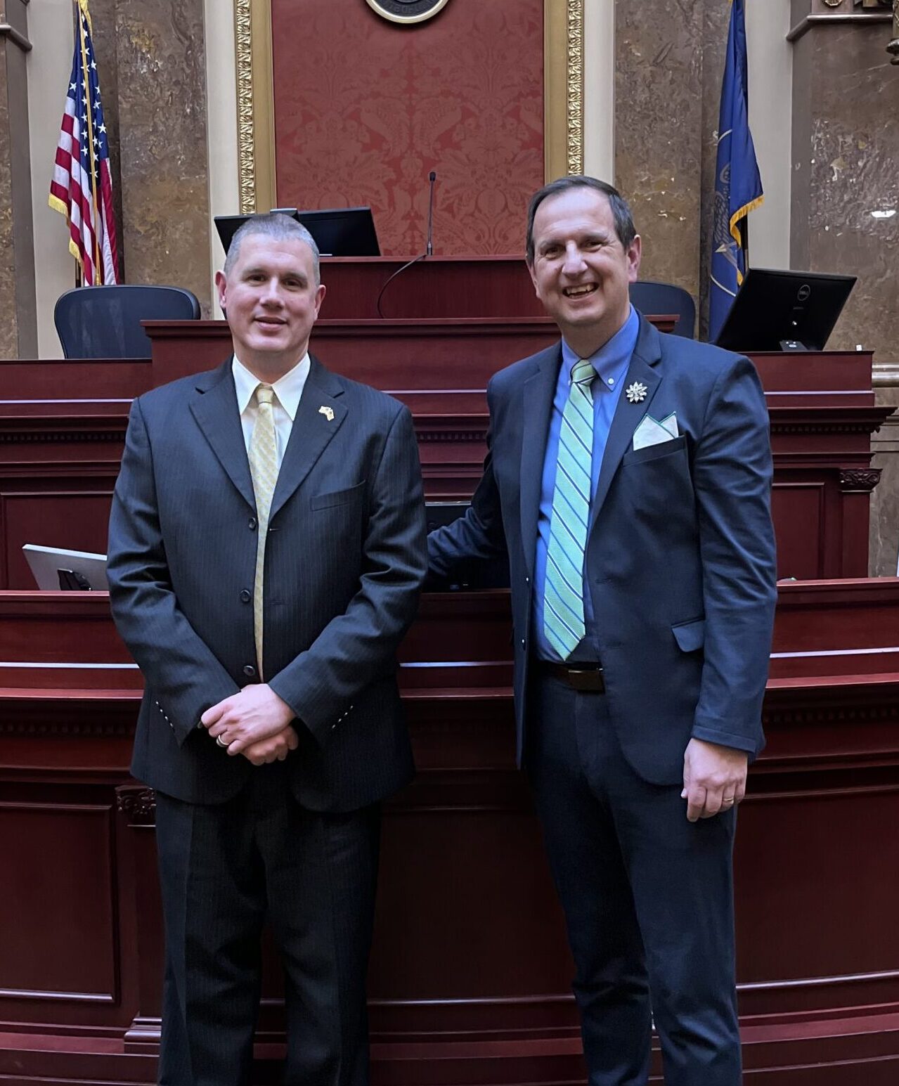 Rep. Thurston and Clayton Tullis