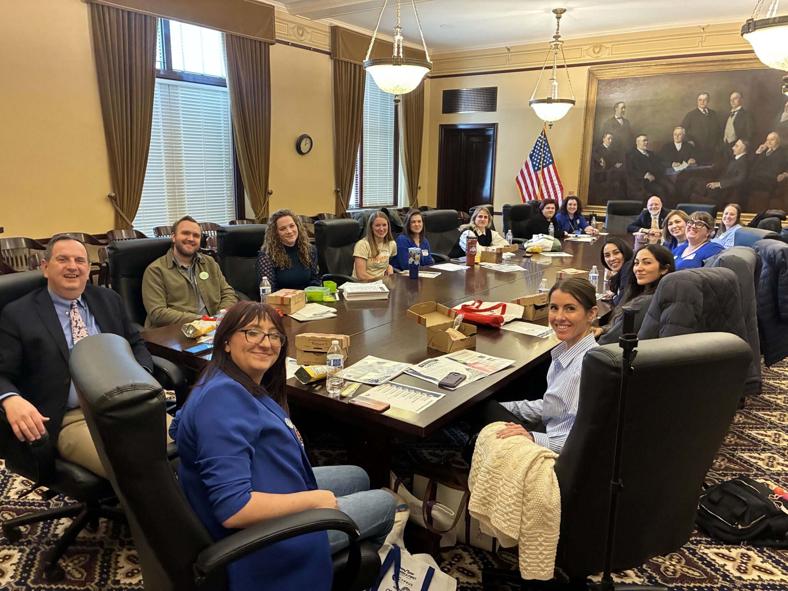 Norm Thurston meets with Fellow PTA members